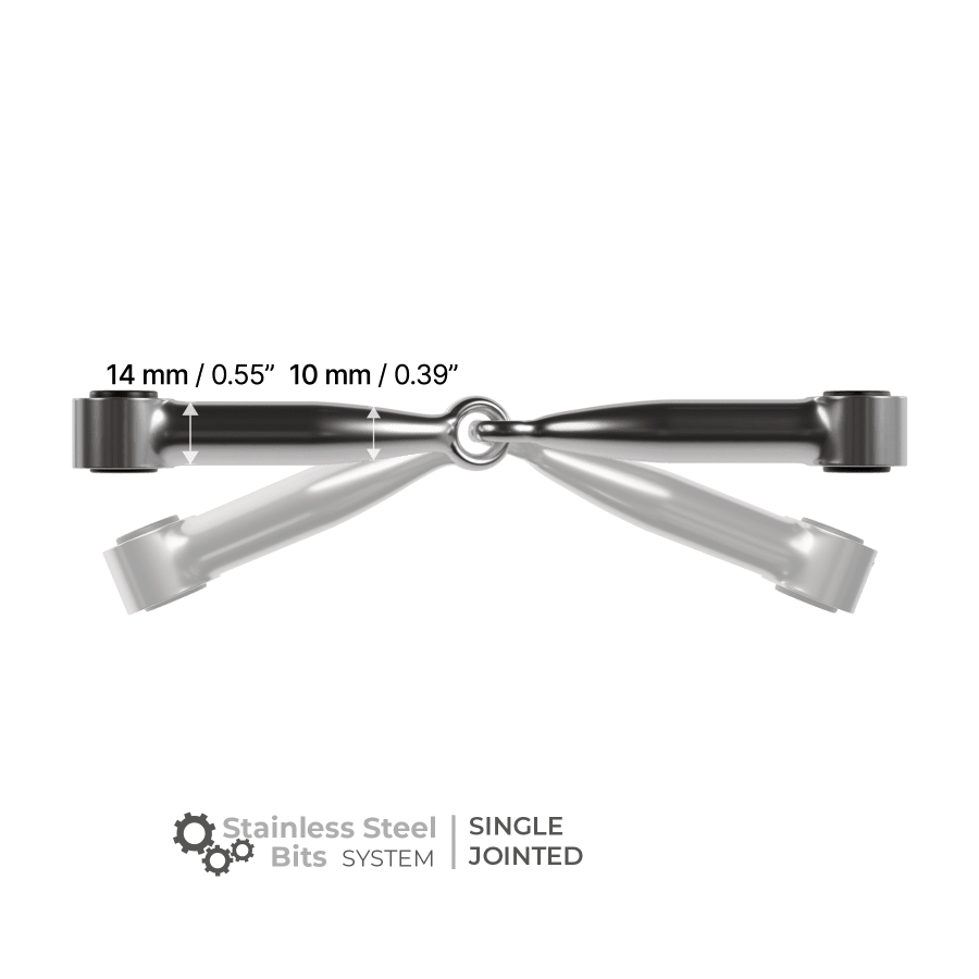 Winderen Mondstuk Enkel Gebroken Stainless Steel Toebehoren bitten - Maddelin Equestrian Winderen