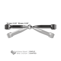 Winderen Mondstuk Enkel Gebroken Stainless Steel Toebehoren bitten - Maddelin Equestrian Winderen