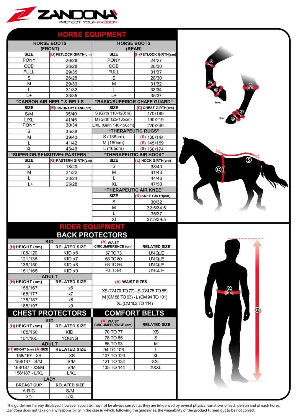 Zandona Superior Buikbeschermer Singels - Maddelin Equestrian Zandona